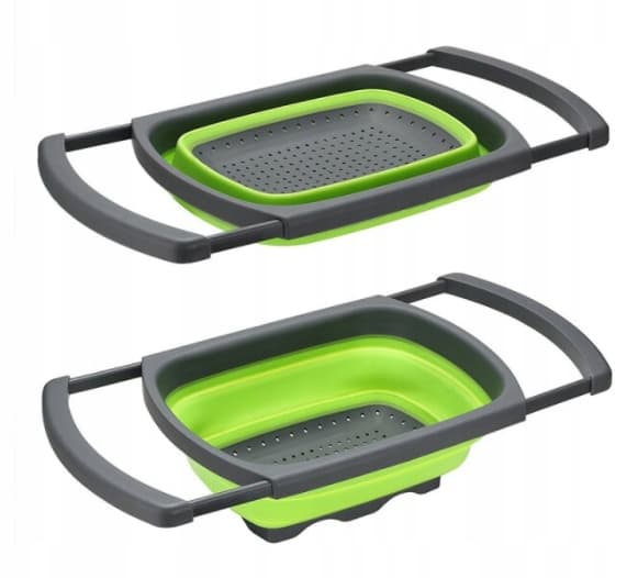 MultiCedzak - silikonowy, rozsuwany, składany durszlak